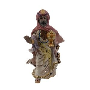 Fitz & Floyd Nubian Wise Man 19-203 Babylonian Nativity Hand Painted Figurine